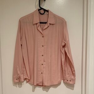 Uniqlo Light Peach Long Sleeve Shirt